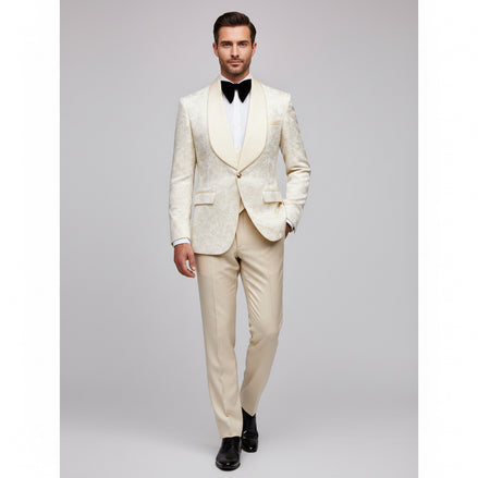 BIOME | The Ivory Royal Three-Piece Wedding Suit