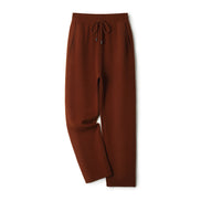 Men's 100% Pure Wool Wide-Leg Pants - Thickened Casual Trousers