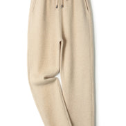 Men's 100% Pure Wool Wide-Leg Pants - Thickened Casual Trousers