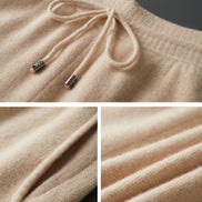 Men's 100% Pure Wool Wide-Leg Pants - Thickened Casual Trousers