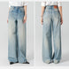Frayed High-Waist Wide-Leg Jeans - Nostalgic Light Blue | Spring 2026