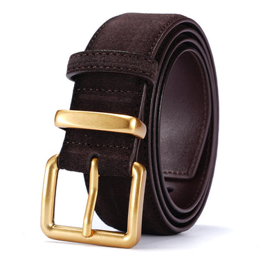 Women's Leather Belt - Premium Cowhide with Pin Buckle