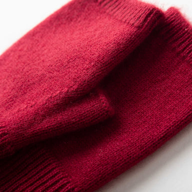 Unisex 100% Cashmere Half-Finger Gloves - Thickened Warm Fingerless Knit