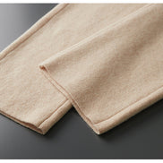 Men's 100% Pure Wool Wide-Leg Pants - Thickened Casual Trousers