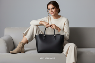 Women's Bags 3 - Black Leather Tote